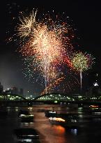 Fireworks over Tokyo's Sumida River