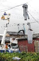 Suspected tornado leaves more than 20 injured in Gunma Pref.