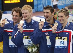 U.S. wins men's 4x100m medley relay with world record