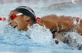 Tunisia's Oussama Mellouli wins men's 1500m freestyle