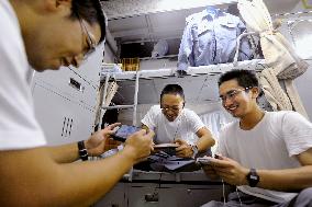 Off-duty MSDF members play games