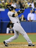 H. Matsui marks RBI single against Blue Jays