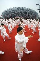 Some 34,000 people practice Tai Chi in Beijing