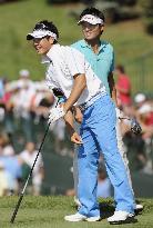 Ishikawa, Imada practice ahead of PGA Championship