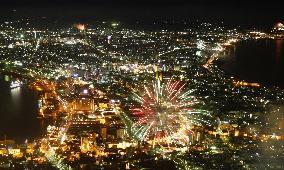 Fireworks light up Hakodate sky