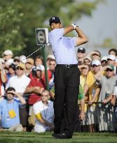 Tiger Woods plays at PGA Championship
