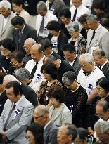 Silent prayer in WWII memorial ceremony