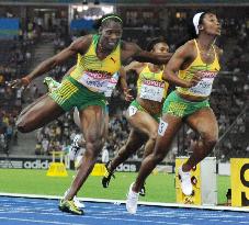 Jamaica's Fraser wins women's 100 meters at world athletics meet