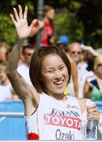 Ozaki wins silver at world c'ships marathon