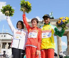 Winners of women's marathon of world c'ships