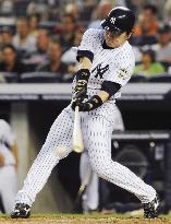 New York Yankees' Matsui 2-for-4 against Texas Rangers