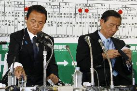 Aso, Hosoda on general election defeat