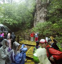 Strong popularity may lead to curbs on climbing Yaku Island