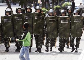 People, police in Urumqi