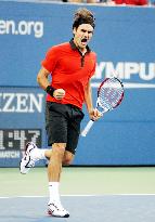 Federer in U.S. Open tennis