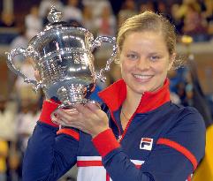 Clijsters wins U.S. Open tennis