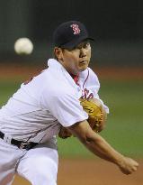 Red Sox's Matsuzaka pitches six shutout innings against Angels