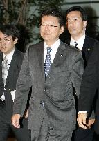 Health minister Nagatsuma arrives at premier's office