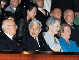 Emperor, Italian president watch opera in Tokyo
