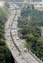 Silver Week' holiday period starts, traffic jammed