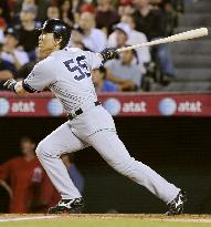 Yankees Matsui hits homer vs Angels