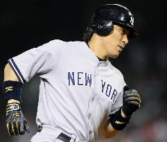 Yankees Matsui hits homer vs Angels