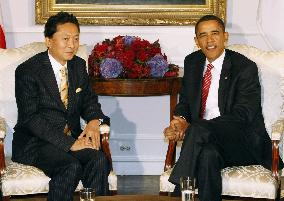 Hatoyama meets with Obama