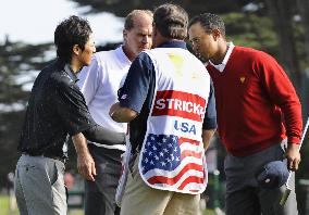 Ishikawa-Ogilvy defeated by Woods-Stricker in Presidents Cup