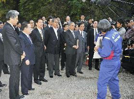 6 Kanto region governors visit contentious Yamba Dam site