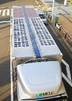 Mitsubishi Chemical uses solar cells for truck air conditioning