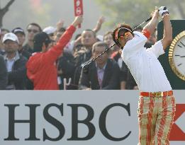 Ishikawa plays at HSBC Champions golf tournament