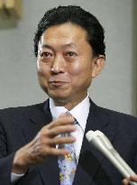 Hatoyama to tell Obama of intention to resolve base issue