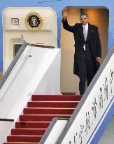 U.S. President Obama moves on to Beijing from Shanghai