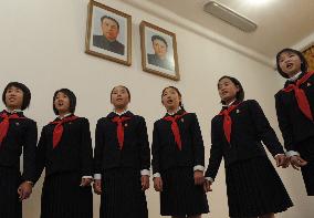 N. Korea children at Pyongyang academy