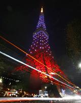 Tokyo Tower sends anti-DV message