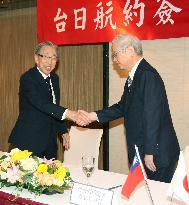 Taiwan, Japan sign agreement linking airports