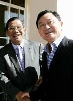 Thaksin, Hun Sen meet in Cambodia