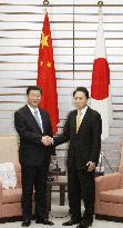 Hatoyama meets with Chinese Vice Pres. Xi