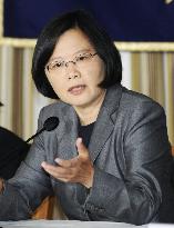 Taiwan opposition leader Tsai speaks in Tokyo