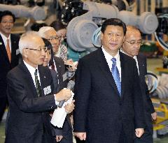 China vice president visits Kyushu factory