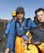 Racing driver Katayama in Mt. Fuji accident