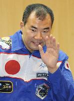 Japanese astronaut Noguchi gets ready for space travel