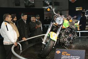 Harley-Davidson displayed at India's Auto Expo