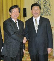 Chinese vice president meets with local Japanese leader