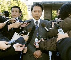 Hatoyama has no intention of replacing Ozawa