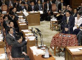 LDP's Tanigaki questions PM Hatoyama at lower house budget panel