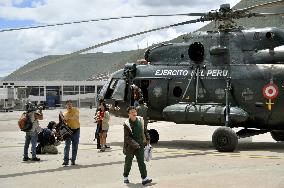 Travelers rescued from Peru's Machu Picchu area