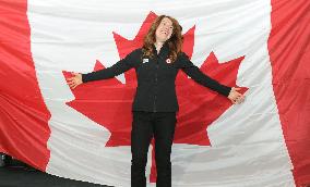 Canadian speed skater Hughes named Olympic flag bearer