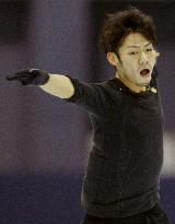 Figure skater Takahashi practice for Vancouver Olympics
