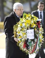 Palestinian President Abbas visits Hiroshima